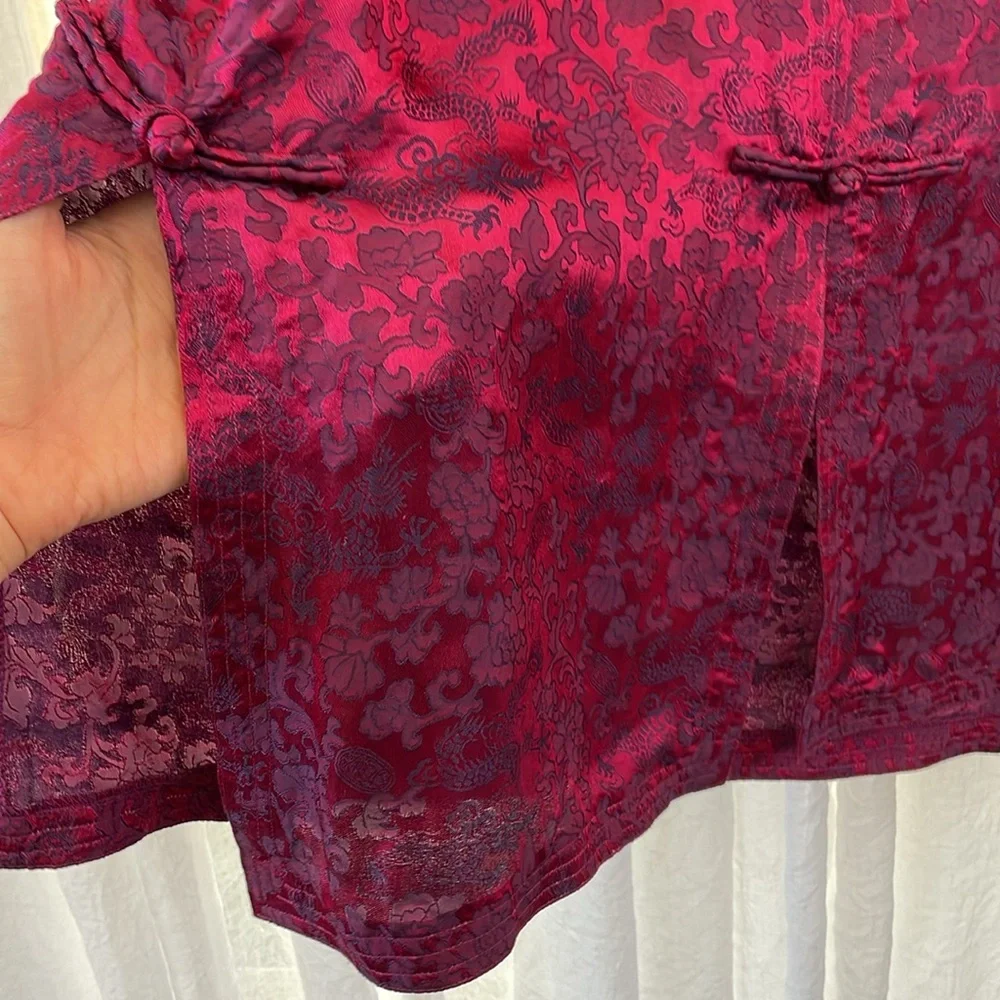 100% Silk Vintage Chinese Tunic - Picture 7 of 8